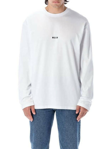 MSGM マイクロロゴロングスリーブTシャツ 133040013 [P]