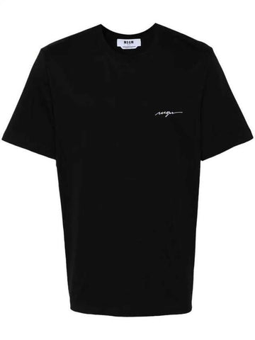 MSGM ロゴ刺繍半袖Tシャツ 3640MM141 247002 99 133040019 [P]