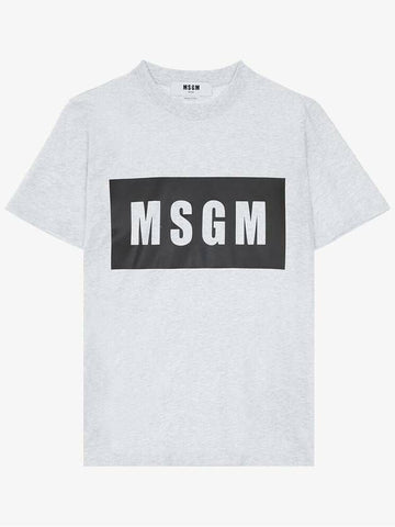 MSGM Box Logo T-Shirt 133040087 [P]