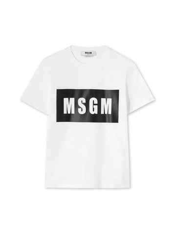 MSGM Box Logo T-Shirt 133040085 [P]