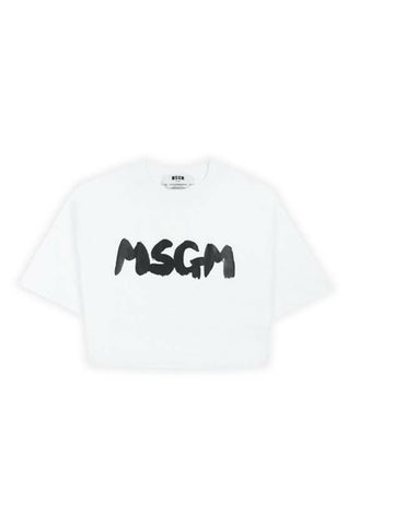 MSGM Cloud-Logo-Crop-T-Shirt 133040097 [P]