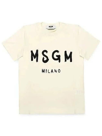 MSGM Brushiertes Logo T-Shirt 133040096 [P]