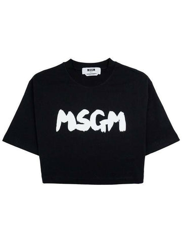 MSGM Cloud Logo Crop T-Shirt 133040098 [P]