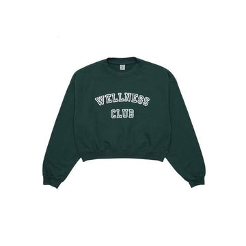 SPORTY & RICH Women's Wellness Club Cropped Sweatshirt CR876FO 61327287 [P]