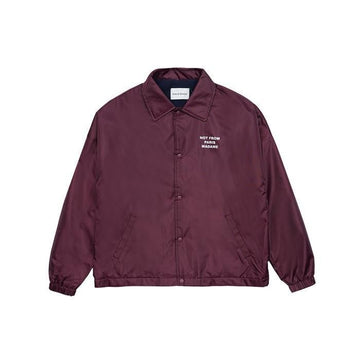 DROLE DE MONSIEUR LE VESTE POLAIRE スローガンカラー ジャケット バーガンディ CJT158-PA010-BX 64385891 [P]