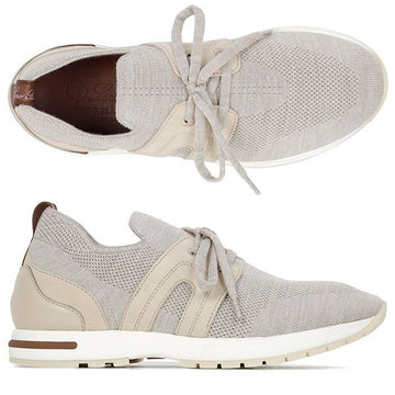 Loro Piana Beige Melange 360 LP Flexi Work Lady Sneakers FAI7759 D927 158865410 [P]