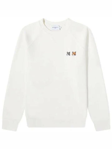 MAISON KITSUNE Sweatshirt mit doppeltem Fuchs-Kopf-Patch 133042988 [P]