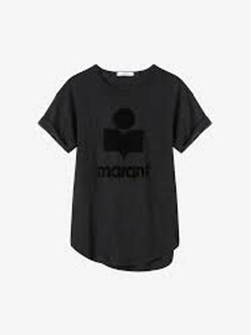Isabel Marant Linen Logo T-Shirt 133043641 [P]
