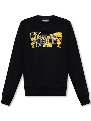 VERSACE Quadratischer Perlenlogo Sweatshirt Pullover 75GAIE01 CF02E 899 133044323 [P]