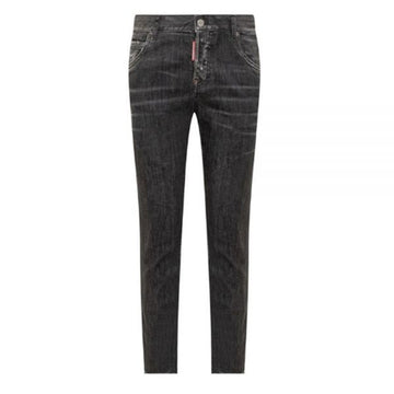 DSQUARED2 ブラックデニムディスディテールクールガールジーンズ (S75LB0857 S30503 900) 75884407 [P]