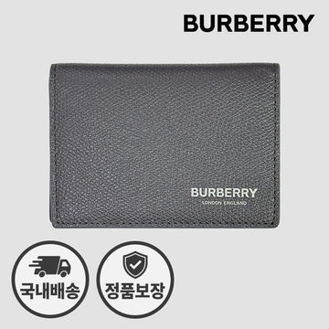 Burberry Flap Card Holder 81119601 Anthracite Gray 152930400 [P]