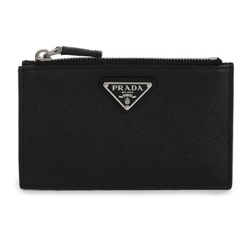 Prada Saffiano Leather Zipper Card Holder 142600220 [P]