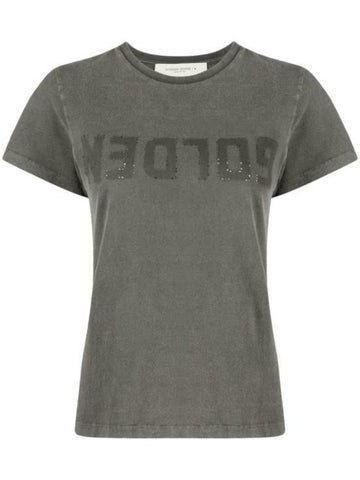 GOLDEN GOOSE Distressed Slim Fit T-Shirt 25SS Anthrazitgrau GWP01221 P000671 60318 142645960 [P]