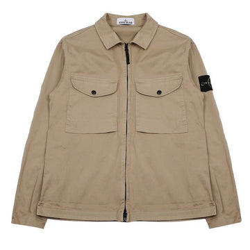 Stone Island Stretch Cotton Satin Overshirt 142785853 [P]