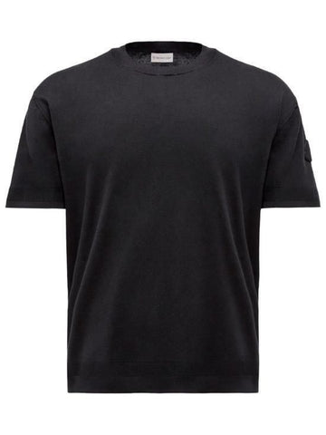 Moncler Silk Cotton Knit T-Shirt 9C00011 M6329 999 143276833 [P]