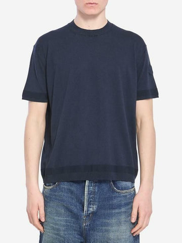 Moncler Silk Cotton Knit T-Shirt 9C00011 M6329 742 143276832 [P]