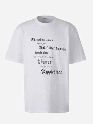 Alexander McQueen Text Print T-Shirt 143602238 [P]
