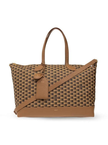 Bally 24 HOURS White Tote Bag 151054268 [P]