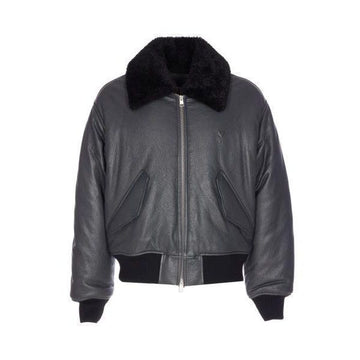 AMI Lederjacke mit Reißverschluss 25FW 151054942 [P]