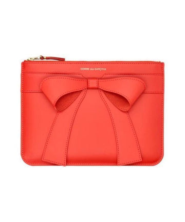 COMME DES GARCONS Große Schleifen-Leder-Clutch 25FW 151055162 [P]
