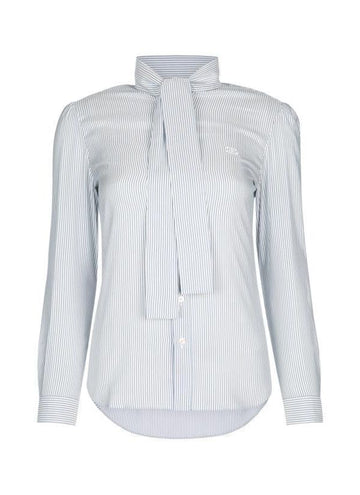 Celine Lavalier Mia Shirt in Stripe Silk 151055338 [P]