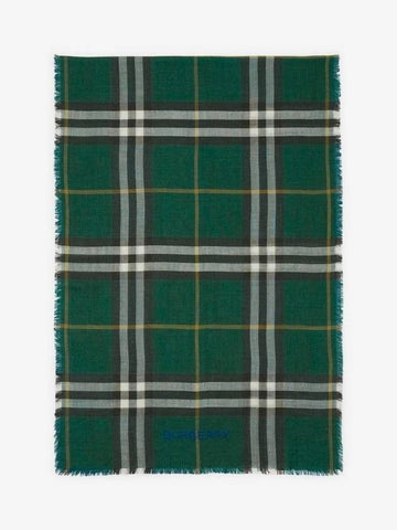 Burberry Reversible Checkered Wool Silk Scarf 8084653 151055599 [P]