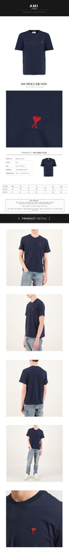 AMI Herzlogo Kurzarm T-Shirt BFUTS035 724 430 128930116 [P]