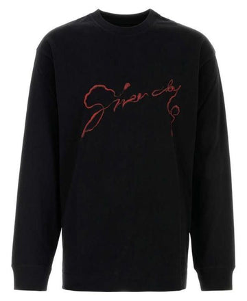 GIVENCHY Logo-Druck Langarm-T-Shirt 001 151056285 [P]