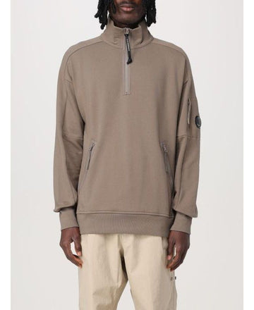 CP COMPANY Diagonal Raised Fleece Polo Sweatshirt 151057344 [P]