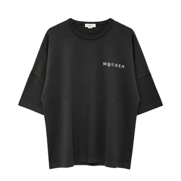 Alexander McQueen Black Vertical Logo Men's T-Shirt 95 158871452 [P]