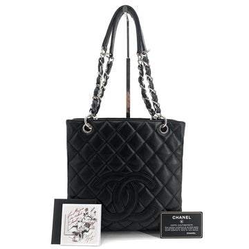 CHANEL キャビア プティ ショッピング ショルダーバッグ 550803-374 158872011 [P]