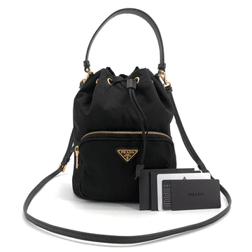 PRADA Rinalon Pockono Bucket Bag Crossbody 1BH038 158873306 [P]