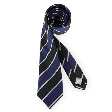 Dior Men's Striped Silk Tie (Blue/Black) 68C1047B6057 985 158860029 [P]