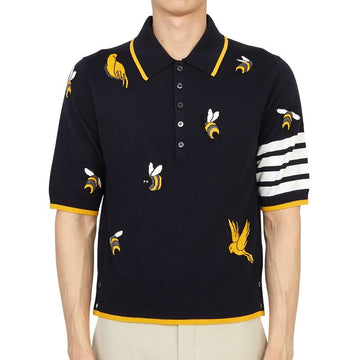 THOM BROWNE Herren Polo Kurzarm Strick M10083A Y1002 415 51259519 [P]