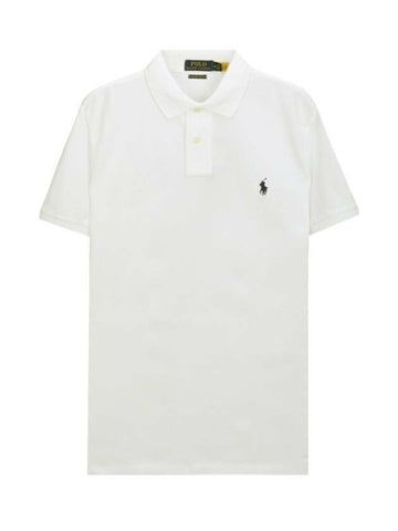 POLO RALPH LAUREN Pony-Logo gesticktes Mesh-Polohemd mit kurzer Aermel 133039450 [P]