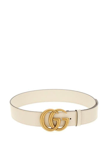 GUCCI Weißer Leder Gürtel 400593 AP00T 9022 151057353 [P]