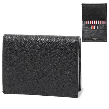 THOM BROWNE Doppelter Kartenhalter aus Pebble Grain Schwarz MAW021L 00198 001 33223317 [P]
