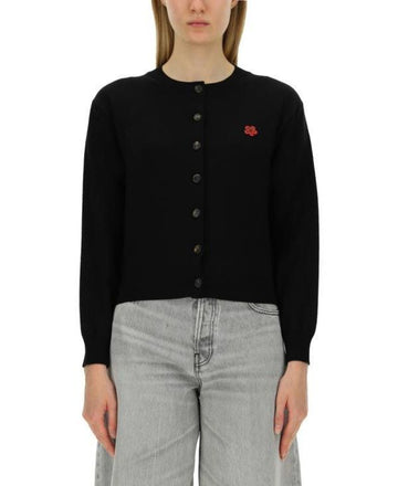 KENZO Blumenpatch-Wollcardigan 151059923 [P]