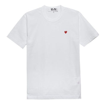 Comme Des Garcons Short Sleeve T-Shirt Red Heart Patch Men's Short Sleeve T-Shirt 54751938 [P]