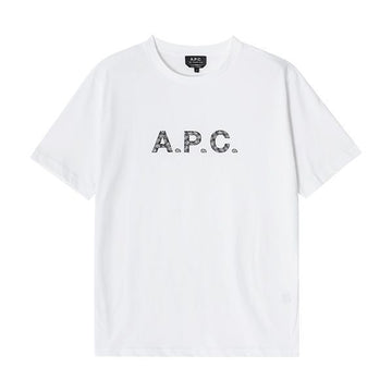APC Short Sleeve COEIO H26347 TAG BLANC/NOIR James Bandana Men's T-Shirt 78648233 [P]