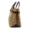 BURBERRY チェックバナー ミディアム トートバッグ ショルダーバッグ 158873666 [P]