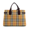BURBERRY チェックバナー ミディアム トートバッグ ショルダーバッグ 158873666 [P]