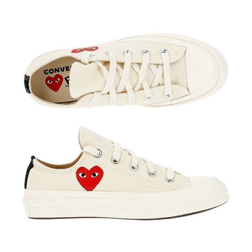 COMME DES GARCONS Schuhe 2 PLAY x Converse Single Heart Chuck Taylor 70 Low Sneakers AZ-K128-001 121692976 [P]