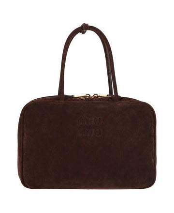 MIU MIU スウェード ボストンバッグ ラージ 5BB117 2CSS F0003 151060546 [P]