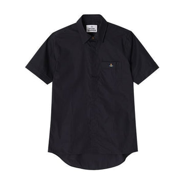 Vivienne Westwood Classic Embroidered Logo Short-Sleeve Shirt 24010004 W009Q N401 ORB 139817292 [P]