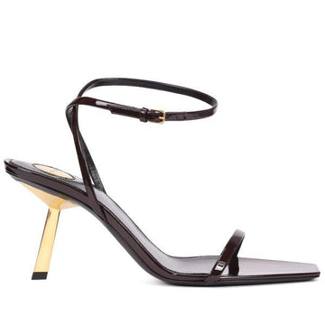SAINT LAURENT パテントレザー素材サンダル 145556046 [P]