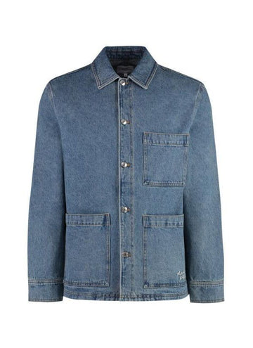 MAISON KITSUNE Denim Arbeitsjacke MM00415WW5023 P413 151061413 [P]