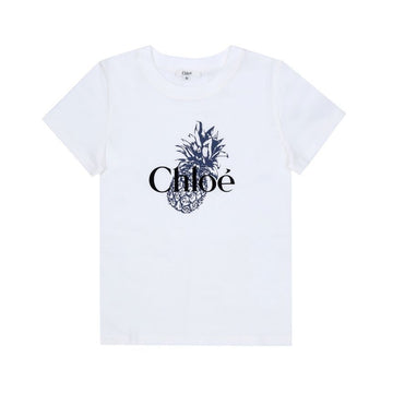 CHLOE パイナップルロゴキッズ半袖Tシャツ 157374588 [P]