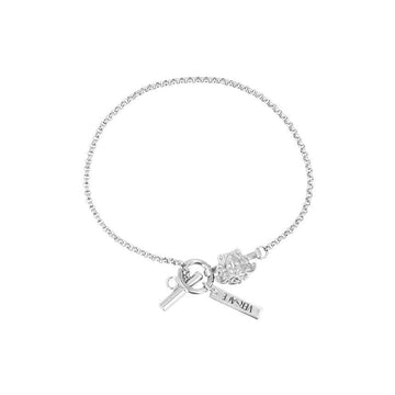 Versace Medusa Logo Charm Rolo Chain Bracelet 157825640 [P]