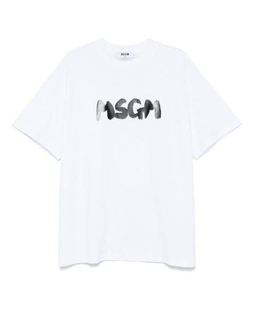 MSGM Bedrucktes Logo T-Shirt 3840MM105 257002 01 151062248 [P]